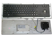반대로 IP65 - 파괴자 스테인리스 트랙볼을 가진 까만 산업 컴퓨터 키보드