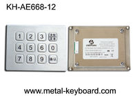 3x4 모체 12 열쇠에 있는 스테인리스 금속 키패드, 파괴자 증거 키패드