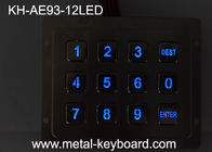 물 저항하는 LED 역광선 스테인리스 키패드 4X3 12 열쇠