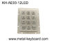 Back Light Metal Numeric Keypad In 3x4 Matrix 12 Keys Stainless Steel Keypad