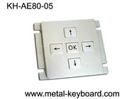 산업 장치 지역을 위한 Customizable 스테인리스 키패드 5 열쇠