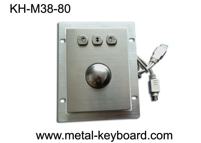USB 공용영역 산업 트랙볼 쥐, 38MM 광학적인 금속 트랙볼
