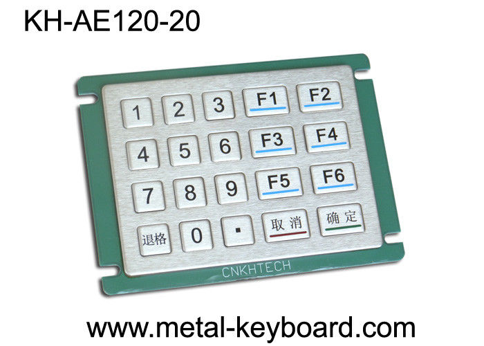 IP65는 물을 평가했습니다 - 금속 5x4 모체 20 열쇠에 있는 숫자적인 디지털 방식으로 키패드를 교정하십시오