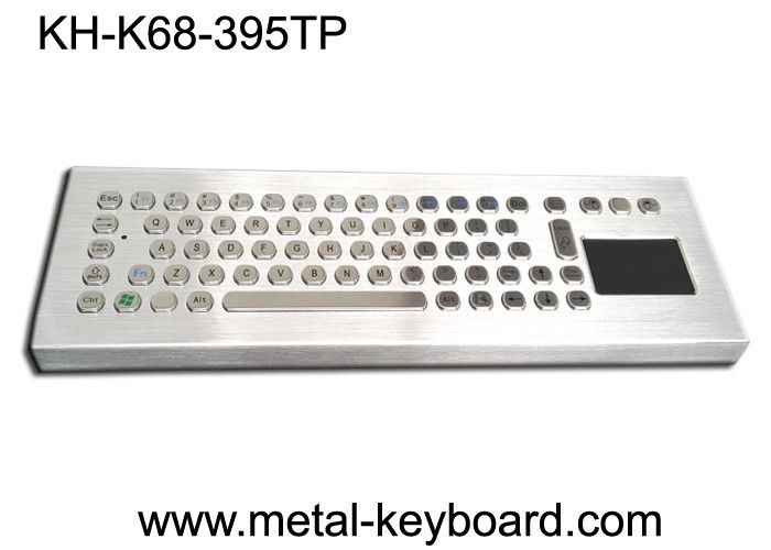터치패드 395x135 mm 전면 패널을 가진 탁상용 금속 IP65 비율 방수 키보드