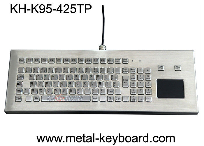 USB/PS2 공용영역 금속 컴퓨터 키보드 스테인리스 간이 건축물 터치패드 Avilable